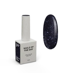 NAILSOFTHENIGHT „Obsidian“ – grafito–violetinio atspalvio refleksinis gelinis nagų lakas 10 ml